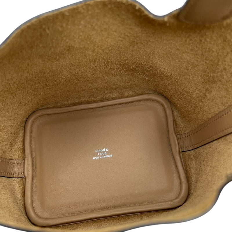 エルメス HERMES ピコタンロックマイクロ U刻 チャイ/ピンク/ホワイト SV金具 ラッキーデイジー/スイフト レディース ハンドバッグ