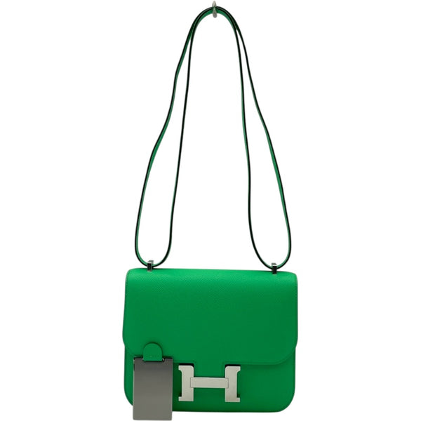 エルメス HERMES コンスタンス3 ミニ B刻印　(2023年製) ヴェールコミック シルバー金具 ヴォーエプソン レディース ショルダーバッグ