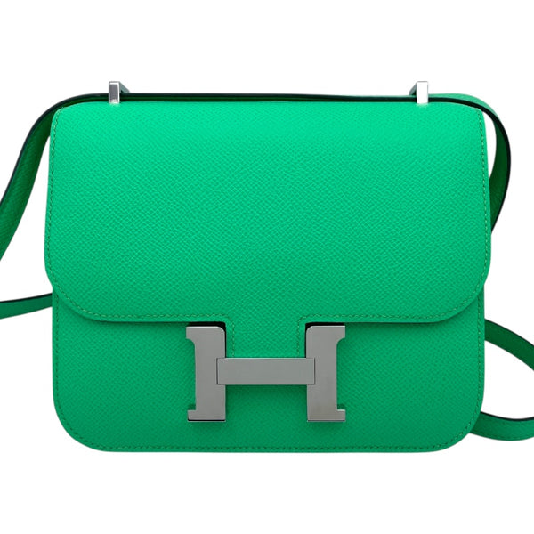 エルメス HERMES コンスタンス3 ミニ B刻印　(2023年製) ヴェールコミック シルバー金具 ヴォーエプソン レディース ショルダーバッグ