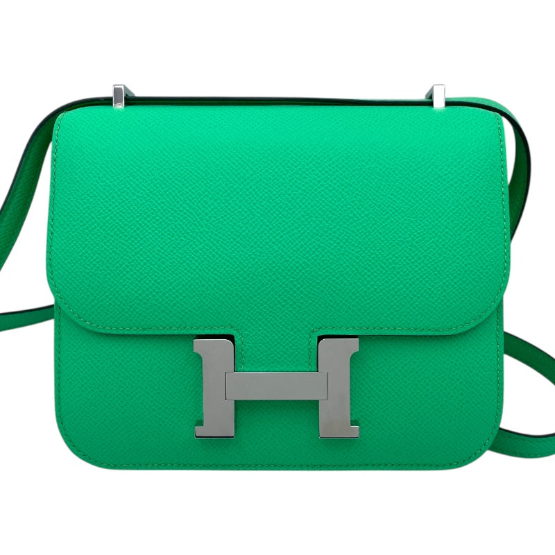 エルメス HERMES コンスタンス3 ミニ B刻印　(2023年製) ヴェールコミック シルバー金具 ヴォーエプソン レディース ショルダーバッグ