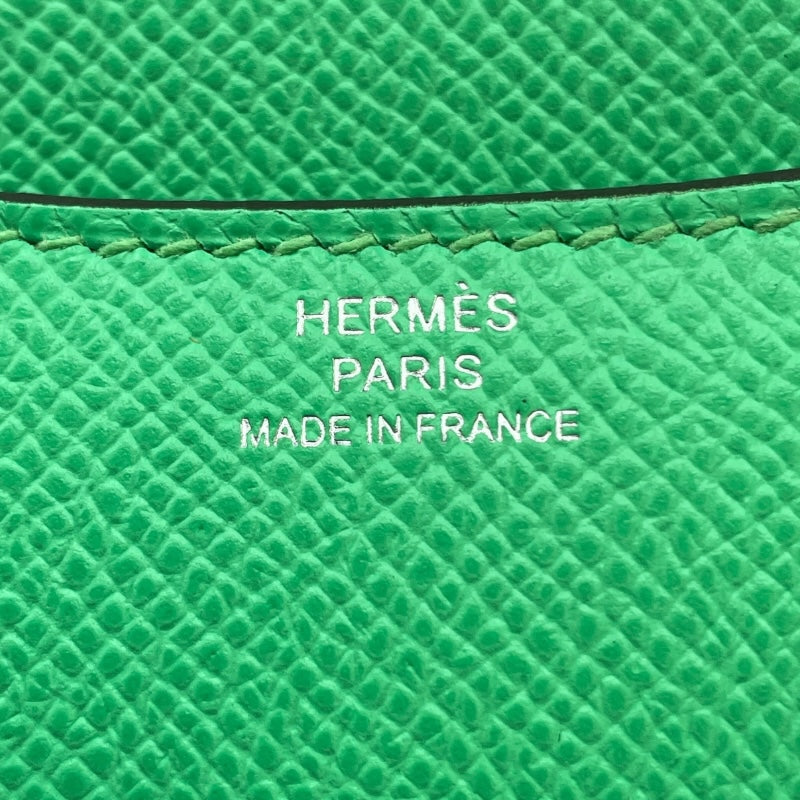 エルメス HERMES コンスタンス3 ミニ B刻印　(2023年製) ヴェールコミック シルバー金具 ヴォーエプソン レディース ショルダーバッグ