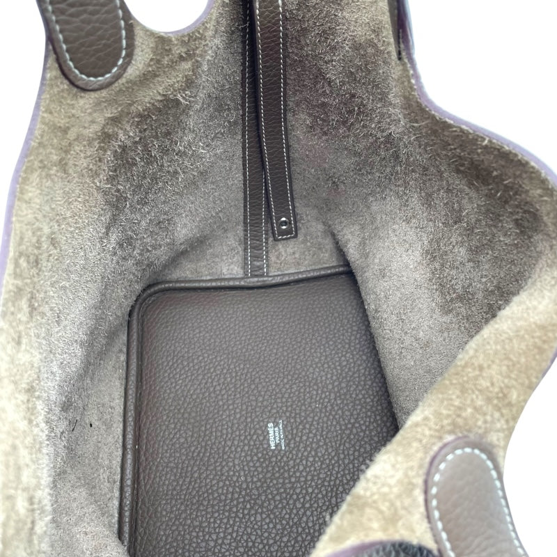 エルメス HERMES ピコタンロックMM U刻印 エトゥープ SV金具 トリヨン レディース ハンドバッグ