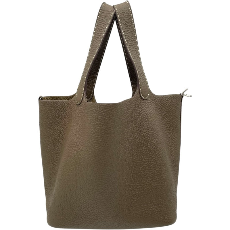 エルメス HERMES ピコタンロックMM U刻印 エトゥープ SV金具 トリヨン レディース ハンドバッグ