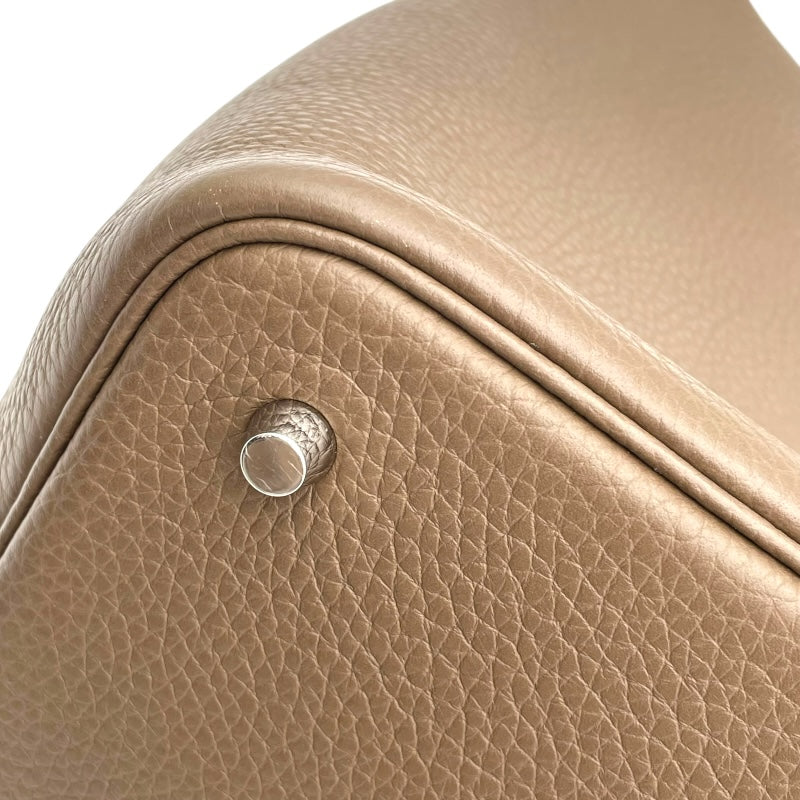 エルメス HERMES ピコタンロックMM U刻印 エトゥープ SV金具 トリヨン レディース ハンドバッグ