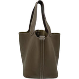 エルメス HERMES ピコタンロックMM U刻印 エトゥープ SV金具 トリヨン レディース ハンドバッグ