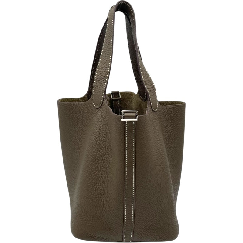 エルメス HERMES ピコタンロックMM U刻印 エトゥープ SV金具 トリヨン レディース ハンドバッグ