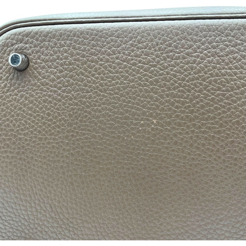 エルメス HERMES ピコタンロックMM U刻印 エトゥープ SV金具 トリヨン レディース ハンドバッグ