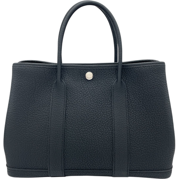 エルメス HERMES ガーデンパーティTPM Z刻印 ブラック SV金具 ネゴンダ レディース ハンドバッグ