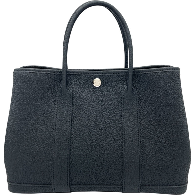 エルメス HERMES ガーデンパーティTPM Z刻印 ブラック SV金具 ネゴンダ レディース ハンドバッグ
