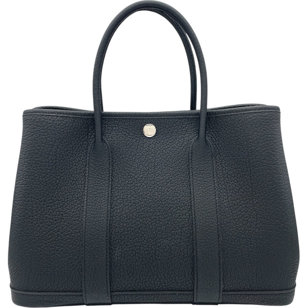 エルメス HERMES ガーデンパーティTPM Z刻印 ブラック SV金具 ネゴンダ レディース ハンドバッグ