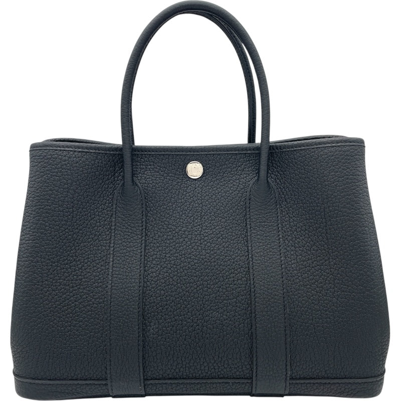 エルメス HERMES ガーデンパーティTPM Z刻印 ブラック SV金具 ネゴンダ レディース ハンドバッグ