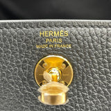 エルメス HERMES リンディ ミニ K刻 ブラック GD金具 トリヨン レディース ショルダーバッグ