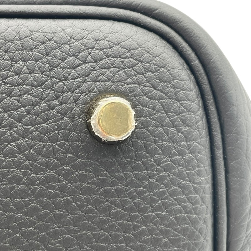 エルメス HERMES ピコタンロックMM K刻 ブラック GD金具 トリヨン レディース ハンドバッグ