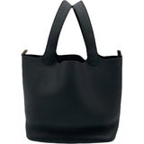 エルメス HERMES ピコタンロックMM K刻 ブラック GD金具 トリヨン レディース ハンドバッグ