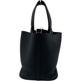 エルメス HERMES ピコタンロックMM K刻 ブラック GD金具 トリヨン レディース ハンドバッグ