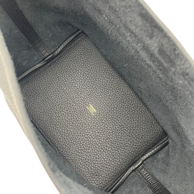 エルメス HERMES ピコタンロックMM K刻 ブラック GD金具 トリヨン レディース ハンドバッグ