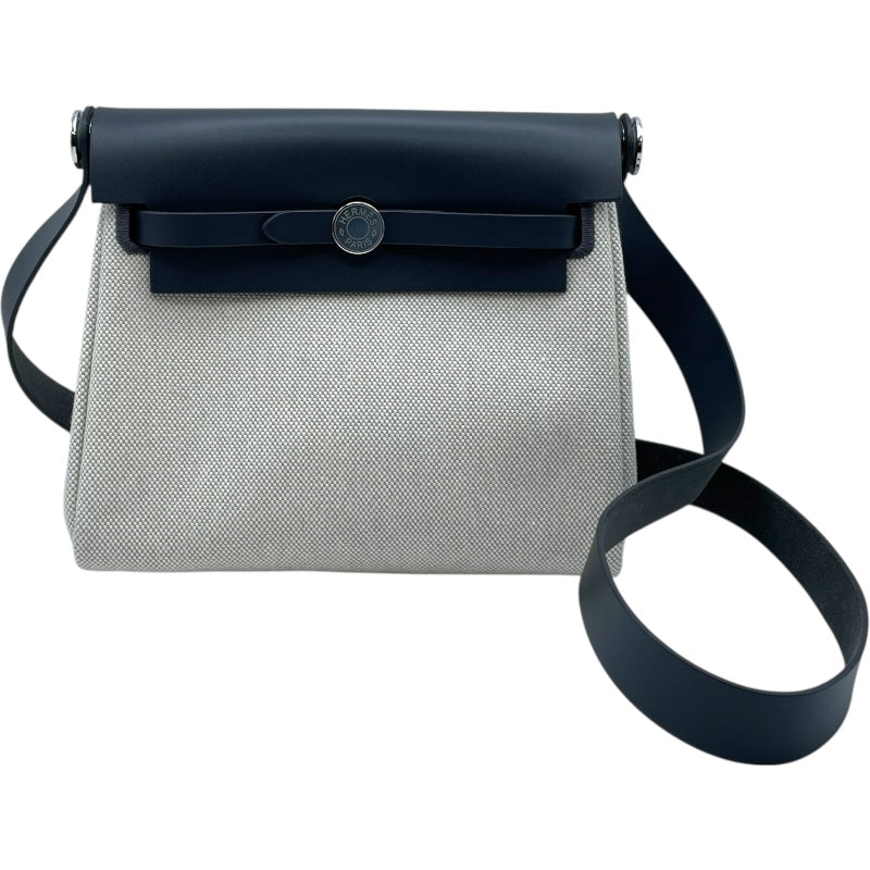 エルメス HERMES エールバッグジップミニ K刻 グレー SV金具 トワル レディース ショルダーバッグ