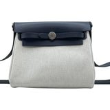 エルメス HERMES エールバッグジップミニ K刻 グレー SV金具 トワル レディース ショルダーバッグ