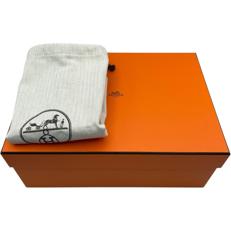 エルメス HERMES エールバッグジップミニ K刻 グレー SV金具 トワル レディース ショルダーバッグ