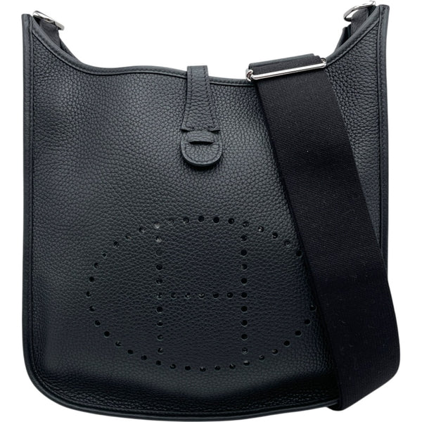 エルメス HERMES エヴリン3 PM T刻 ブラック SV金具 トリヨン レディース ショルダーバッグ