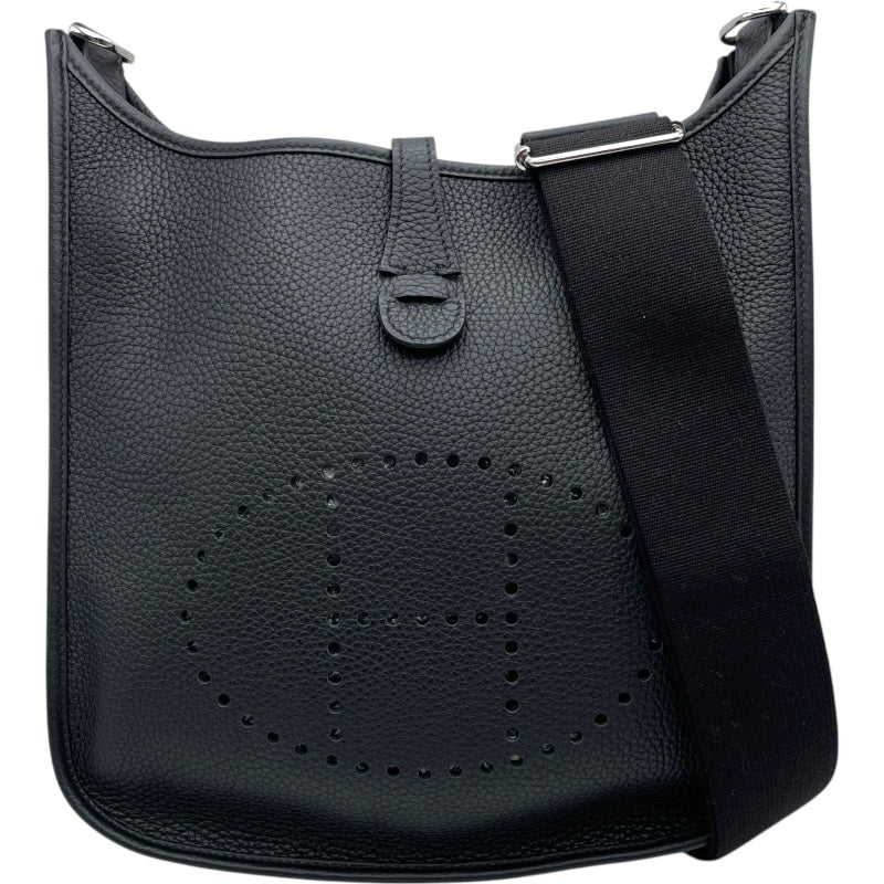 エルメス HERMES エヴリン3 PM T刻 ブラック SV金具 トリヨン レディース ショルダーバッグ