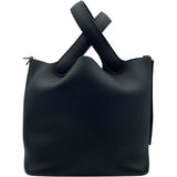 エルメス HERMES ピコタンロックMM W刻 ブラック SV金具 トリヨン レディース ハンドバッグ
