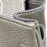 エルメス HERMES バーキン30 □O刻 エトゥープ SV金具 トゴ レディース ハンドバッグ