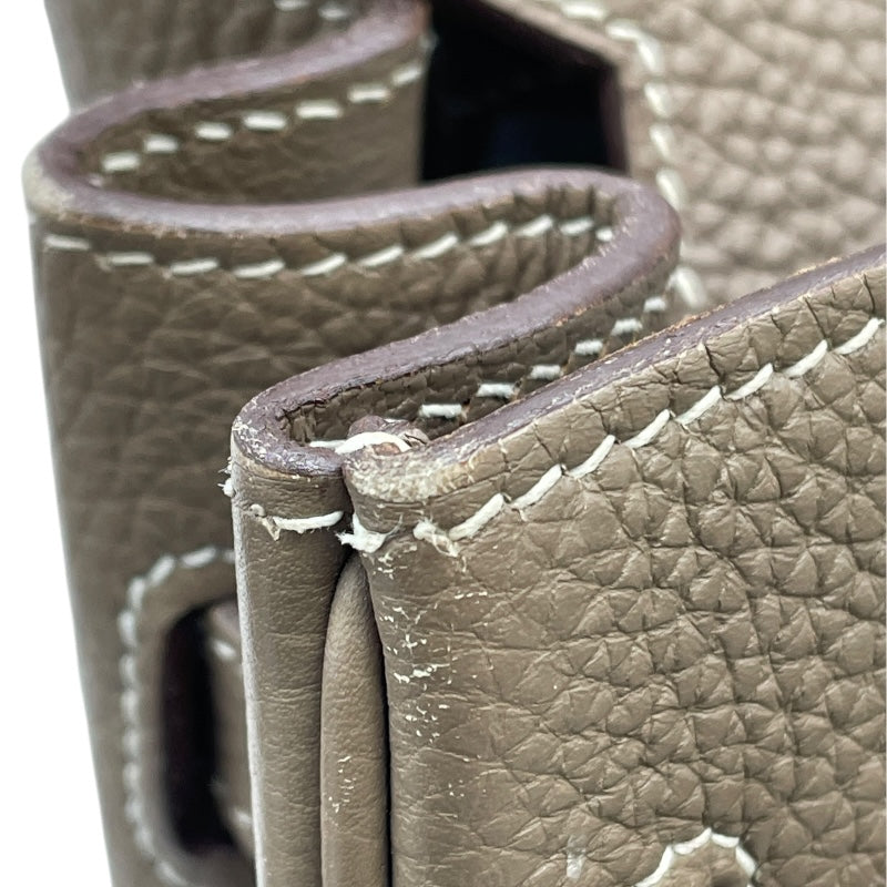 エルメス HERMES バーキン30 □O刻 エトゥープ SV金具 トゴ レディース ハンドバッグ