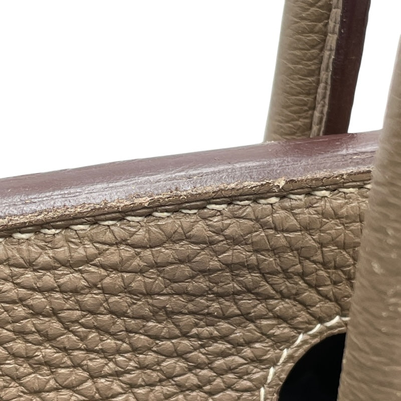 エルメス HERMES バーキン30 □O刻 エトゥープ SV金具 トゴ レディース ハンドバッグ