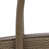 エルメス HERMES バーキン30 □O刻 エトゥープ SV金具 トゴ レディース ハンドバッグ