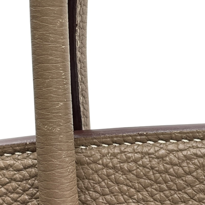 エルメス HERMES バーキン30 □O刻 エトゥープ SV金具 トゴ レディース ハンドバッグ