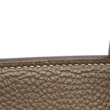 エルメス HERMES バーキン30 □O刻 エトゥープ SV金具 トゴ レディース ハンドバッグ