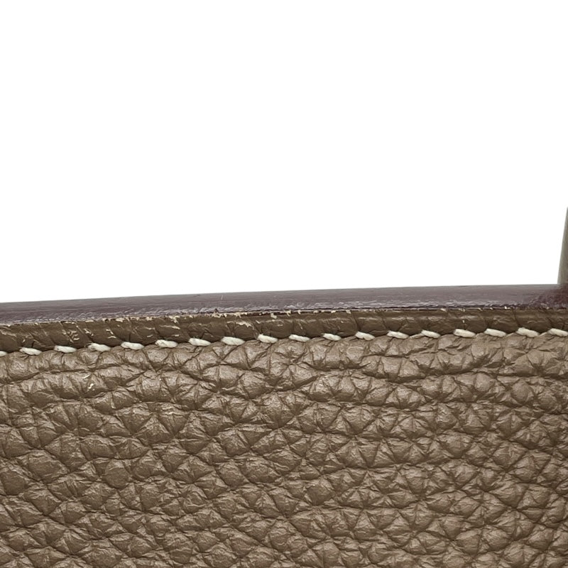 エルメス HERMES バーキン30 □O刻 エトゥープ SV金具 トゴ レディース ハンドバッグ
