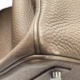 エルメス HERMES バーキン30 □O刻 エトゥープ SV金具 トゴ レディース ハンドバッグ