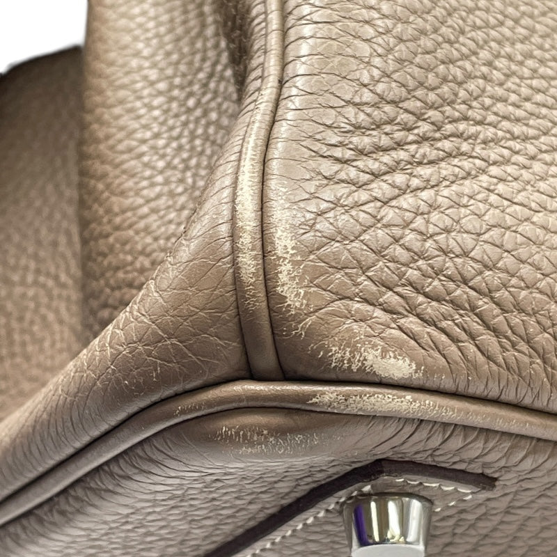 エルメス HERMES バーキン30 □O刻 エトゥープ SV金具 トゴ レディース ハンドバッグ