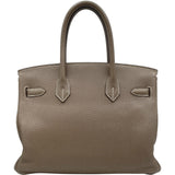 エルメス HERMES バーキン30 □O刻 エトゥープ SV金具 トゴ レディース ハンドバッグ