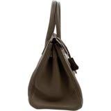 エルメス HERMES バーキン30 □O刻 エトゥープ SV金具 トゴ レディース ハンドバッグ