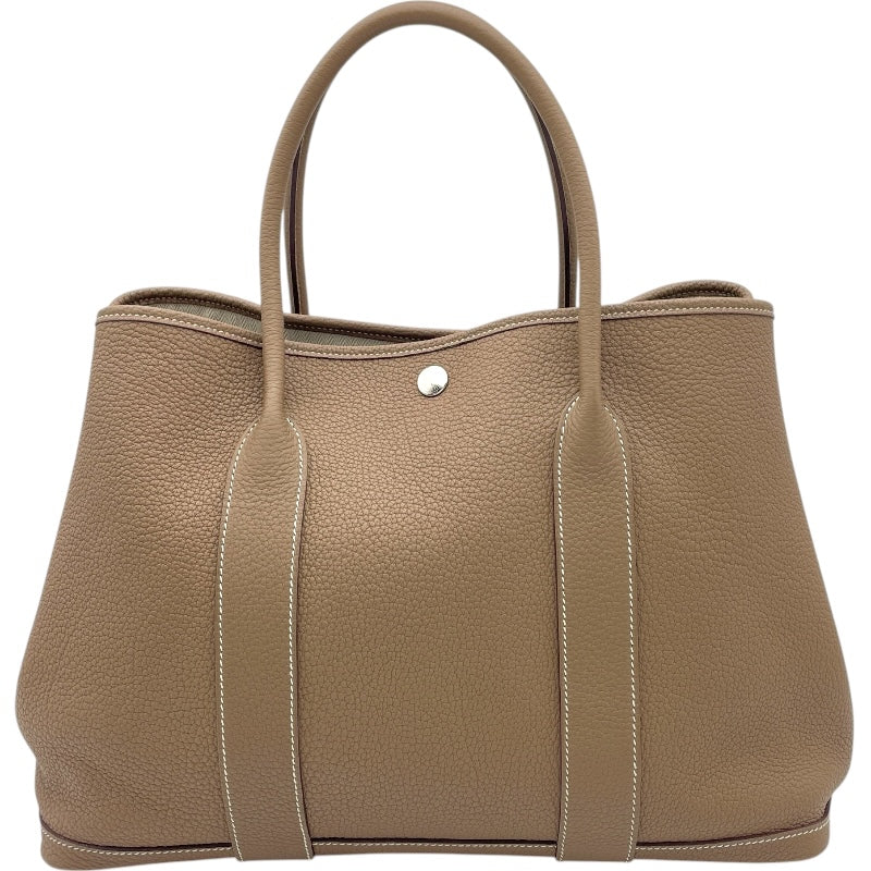 エルメス HERMES ガーデンパーティーPM C刻 エトゥープ SV金具 ネゴンダ レディース ハンドバッグ