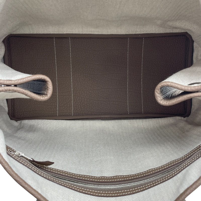 エルメス HERMES ガーデンパーティーPM C刻 エトゥープ SV金具 ネゴンダ レディース ハンドバッグ