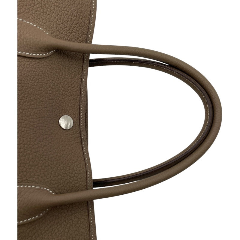 エルメス HERMES ガーデンパーティーPM C刻 エトゥープ SV金具 ネゴンダ レディース ハンドバッグ