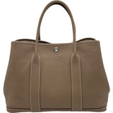 エルメス HERMES ガーデンパーティーPM C刻 エトゥープ SV金具 ネゴンダ レディース ハンドバッグ