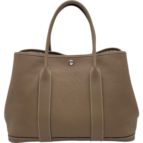 エルメス HERMES ガーデンパーティーPM C刻 エトゥープ SV金具 ネゴンダ レディース ハンドバッグ