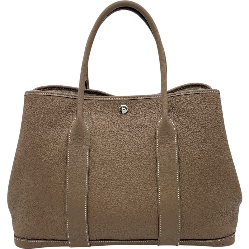エルメス HERMES ガーデンパーティーPM C刻 エトゥープ SV金具 ネゴンダ レディース ハンドバッグ
