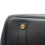 エルメス HERMES バーキン35 □H刻 ブラック GD金具 トゴ レディース ハンドバッグ