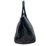 エルメス HERMES バーキン35 □H刻 ブラック GD金具 トゴ レディース ハンドバッグ