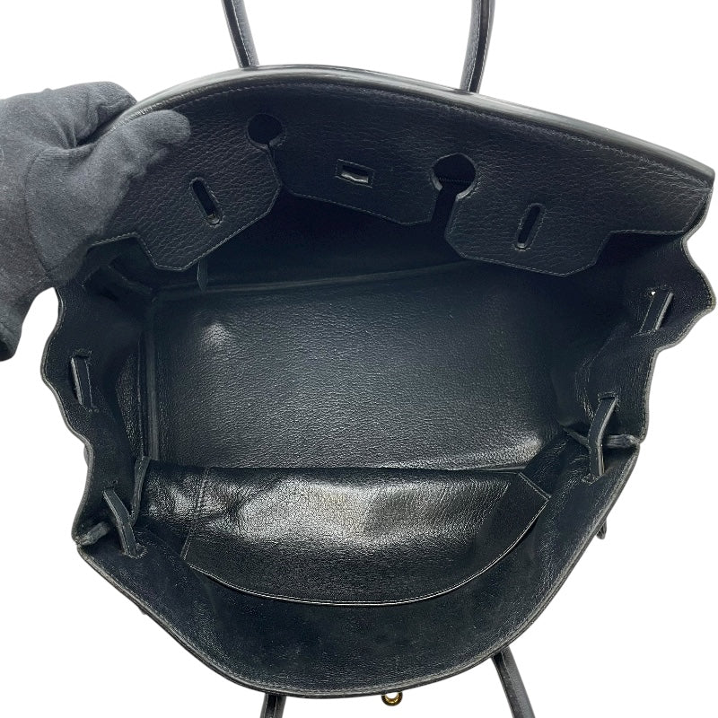 エルメス HERMES バーキン35 □H刻 ブラック GD金具 トゴ レディース ハンドバッグ