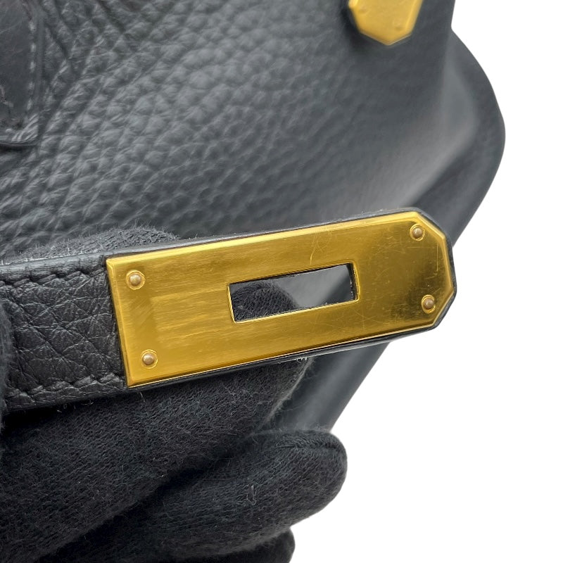 エルメス HERMES バーキン35 □H刻 ブラック GD金具 トゴ レディース ハンドバッグ