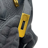 エルメス HERMES バーキン35 □H刻 ブラック GD金具 トゴ レディース ハンドバッグ