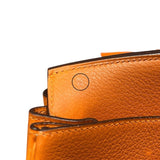 エルメス HERMES バーキン35 □I刻 オレンジ/シルバー金具 トリヨン レディース ハンドバッグ