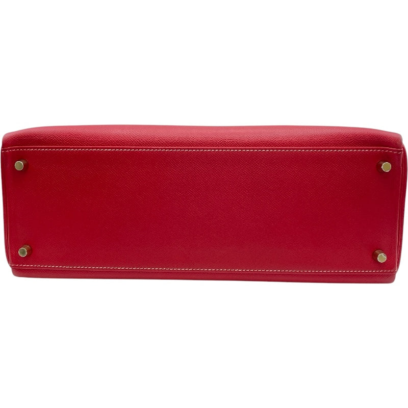 エルメス HERMES ケリー35 内縫い キャンディ □P刻 ルージュカザック ブルータラサ GD金具 エプソン レディース ハンドバッグ